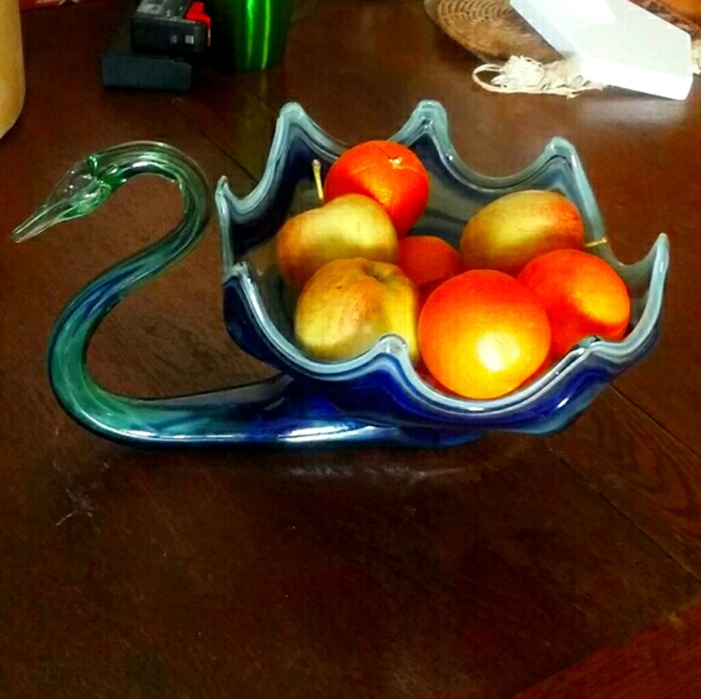 Vintage MURANO Italian Vintage HandBlown Art Glass Swan